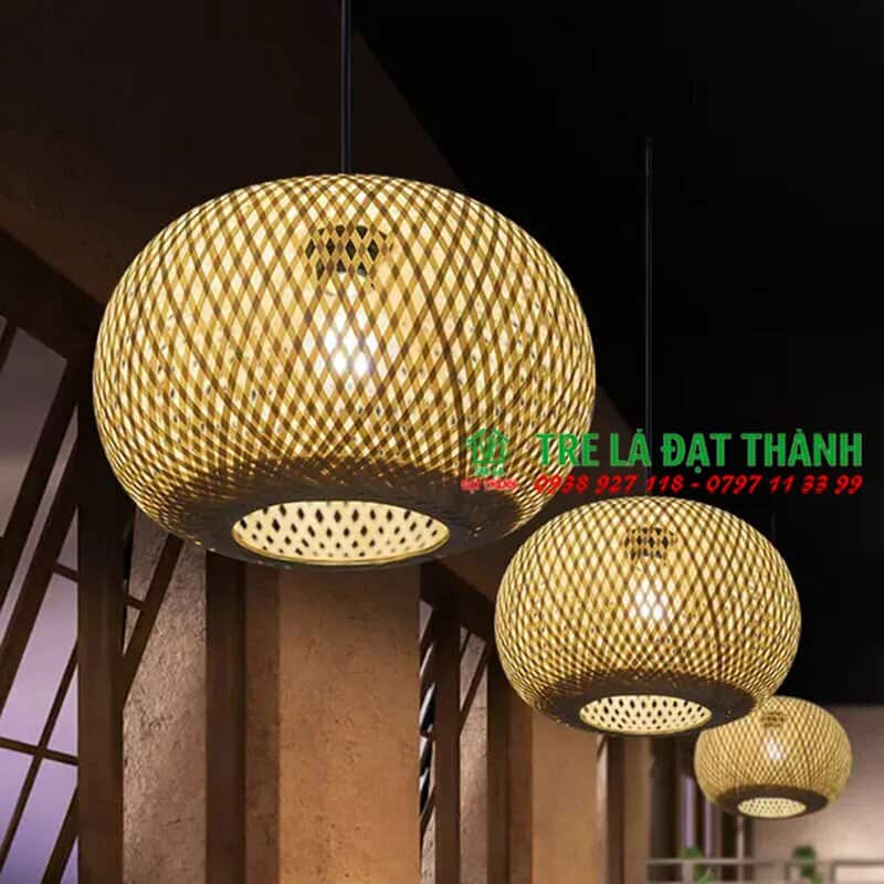 Lồng Đèn Tre Bí Tròn 1 Lớp - DMT011